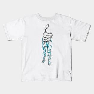 Whoops!  Torso is a Snake Now Kids T-Shirt